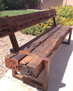 Benches Rustyraildesigns Com, Custom Wooden Benches